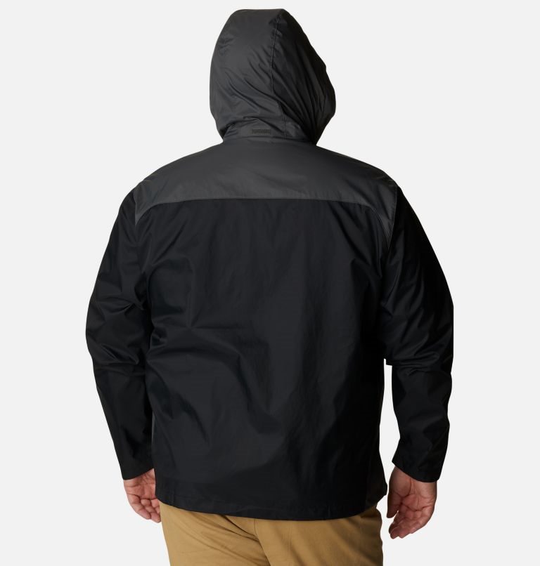 Men's Columbia Glennaker Lake Rain Jackets Black | Plus Size CA-Q5603